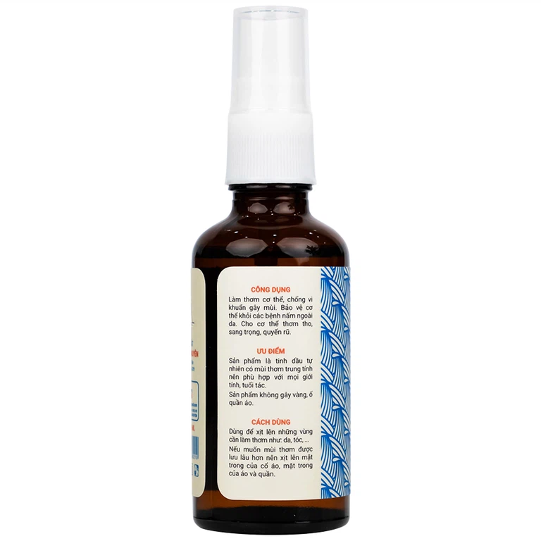 Tinh dầu Musk Omnia Thảo Nguyên 50ml làm thơm cơ thể, chống vi khuẩn gây mùi