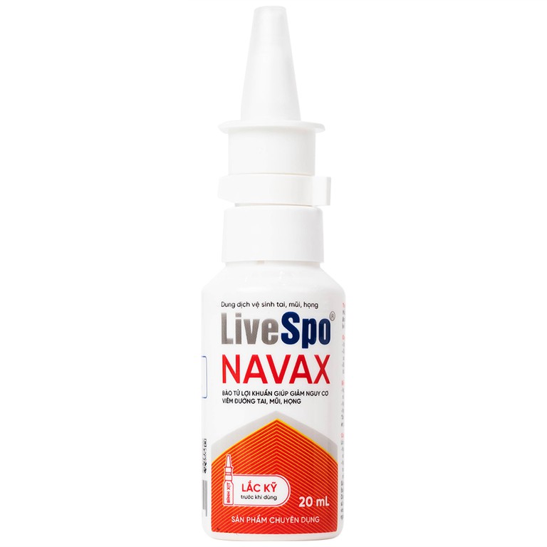 Dung dịch vệ sinh tai mũi họng LiveSpo Navax 20ml 
