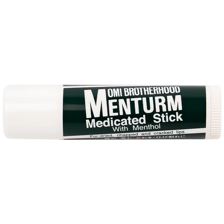 Son dưỡng ẩm bạc hà Omi Brotherhood Menturm giúp tăng cường độ ẩm và làm mềm vùng da môi (4g)
