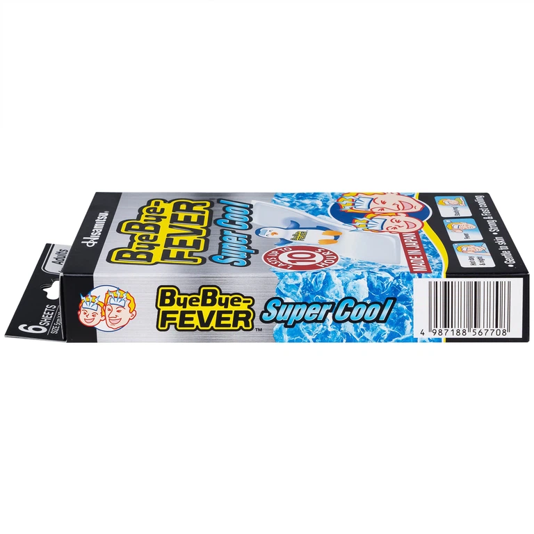 Miếng dán hạ sốt Bye Bye Fever Super Cool dùng cho trẻ từ 10 tuổi và người lớn (3 gói x 2 miếng)