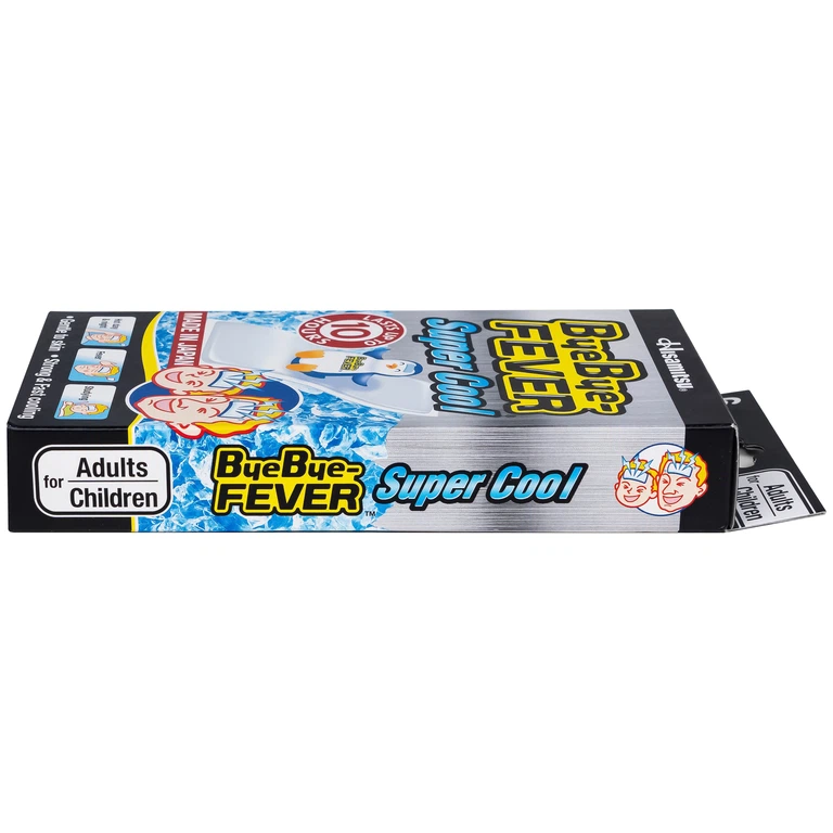 Miếng dán hạ sốt Bye Bye Fever Super Cool dùng cho trẻ từ 10 tuổi và người lớn (3 gói x 2 miếng)