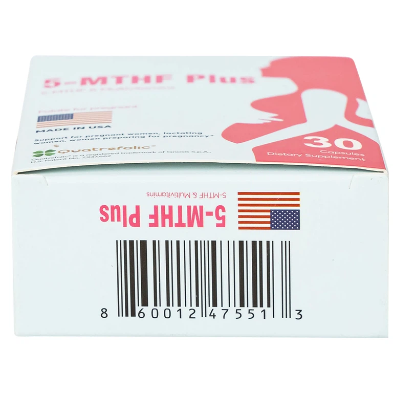 Viên uống 5-MTHF Plus bổ sung một số vitamin và khoáng chất cho cơ thể (3 vỉ x 10 viên)