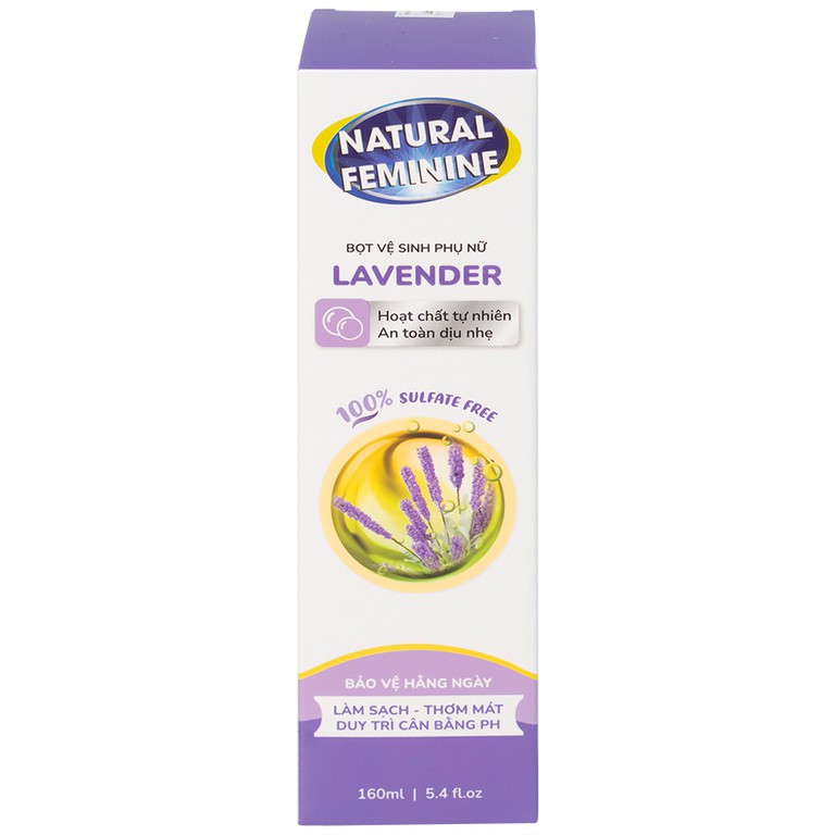 Bọt vệ sinh phụ nữ Natural Feminine làm sạch, thơm mát, duy trì cân bằng PH (160ml)