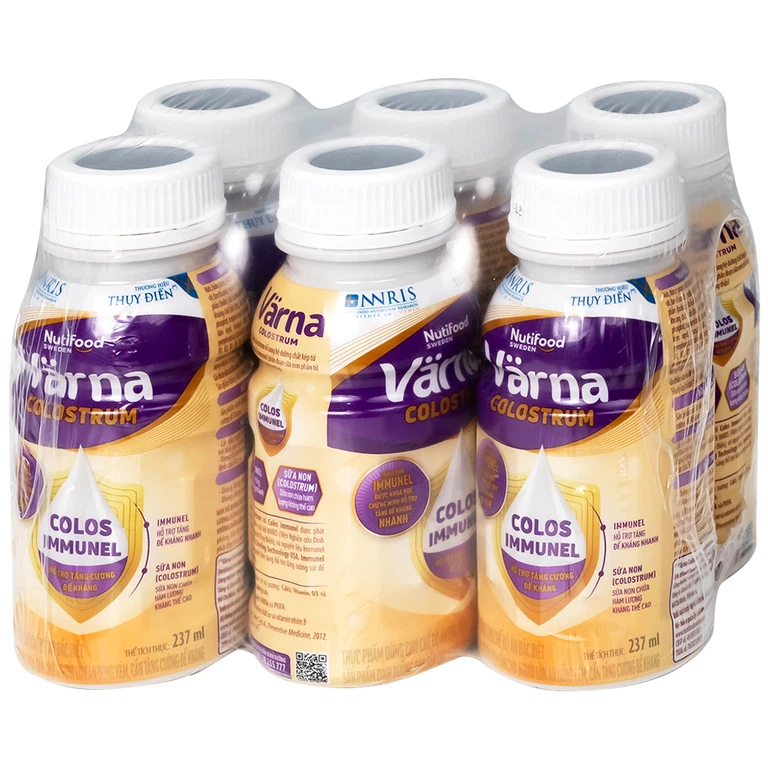 Sữa Nutifood Varna Colostrum 237ml hỗ trợ tăng cường sức đề kháng (24 chai)