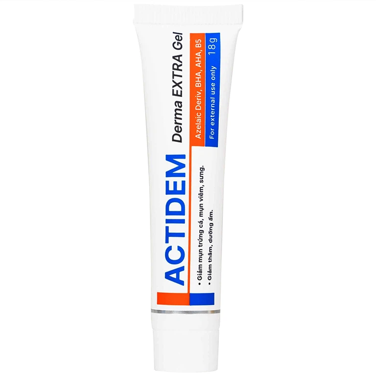 Kem bôi da Actidem Derma Extra Gel 18g ngăn ngừa mụn, dưỡng da và hạn chế thâm sau mụn