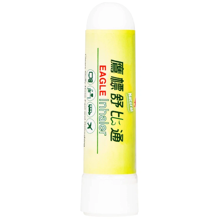 Ống hít thông mũi con ó Eagle Inhaler 1.1g thông mũi, giảm nghẹt mũi (12 ống)