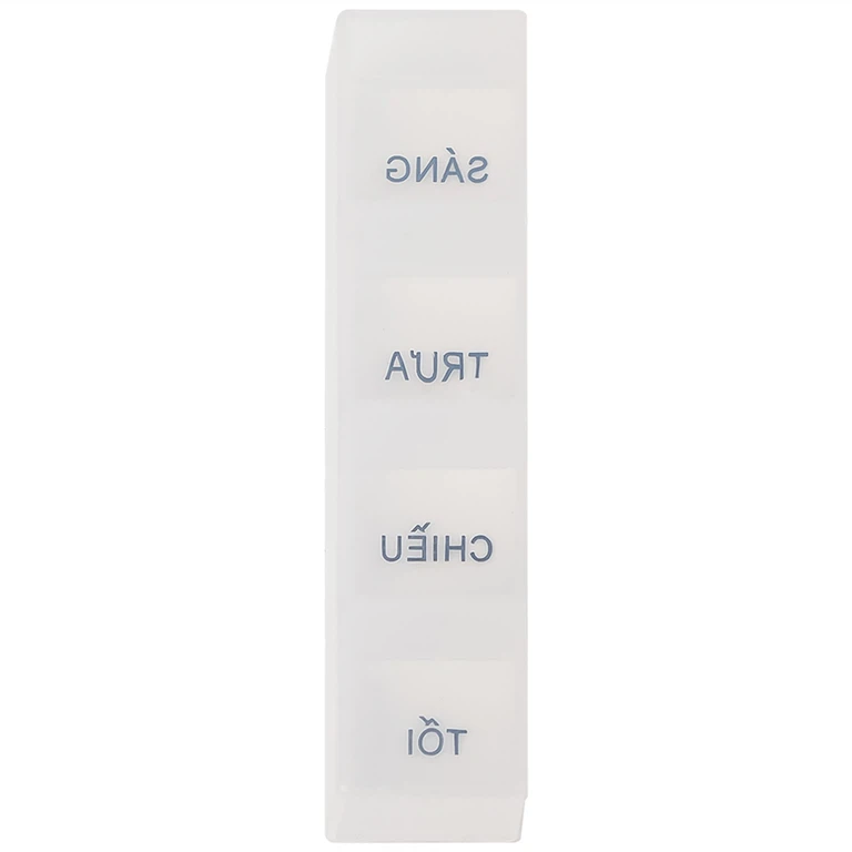 Hộp phân liều thuốc 4-Hole Pillbox PT Medical 4 ngăn dài, nhỏ gọn, tiện dụng (1 cái)