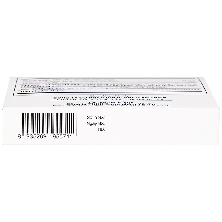 CLOPIDOGREL-VK 75MG AN THIÊN 3X10