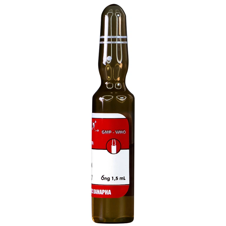 Dung dịch tiêm Meloxicam 15mg/1.5ml Danapha điều trị đau viêm xương khớp (10 ống)