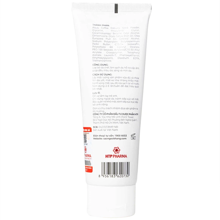 Tẩy tế bào chết da mặt Sắc Ngọc Khang 120g làm sạch, sáng mịn và đều màu da 