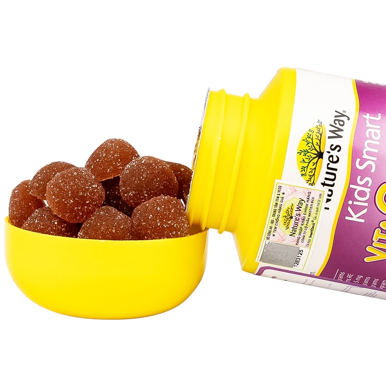 Viên nhai Kids Smart Nature's Way Vita Gummies Multi-vitamin Vegies bổ sung một số vitamin và tăng sức khỏe  (60 viên)
