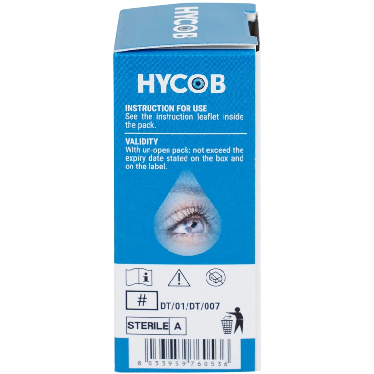 Dung dịch nhãn khoa Hycob 10ml Sun Medical bôi trơn, tạo độ ẩm cho mắt