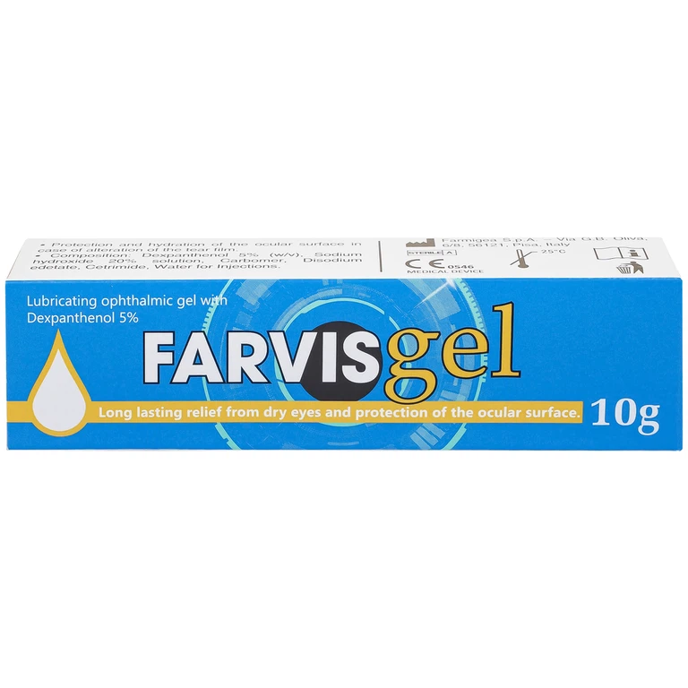 Gel Favisgel Farmigea giúp bảo vệ bề mặt nhãn cầu ở những bệnh nhân bị thay đổi màng phim nước mắt (10g)