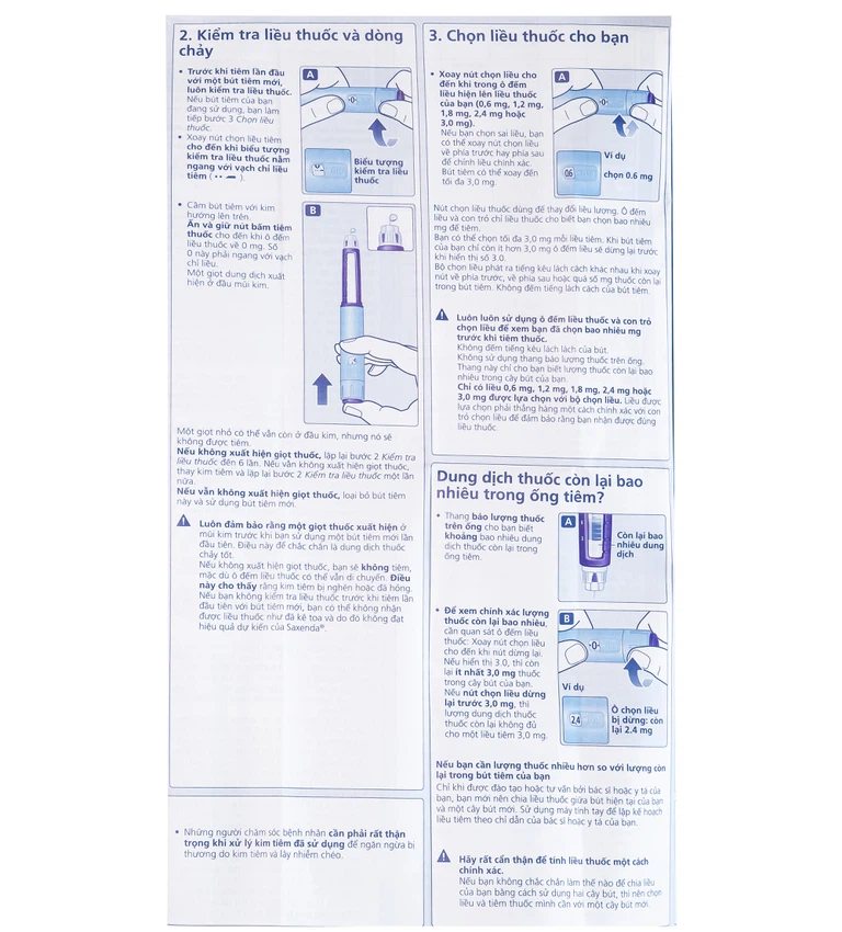 Dung dịch tiêm Saxenda 6mg/ml Novo Nordisk hỗ trợ cho chế độ ăn giảm calo (3 cây)