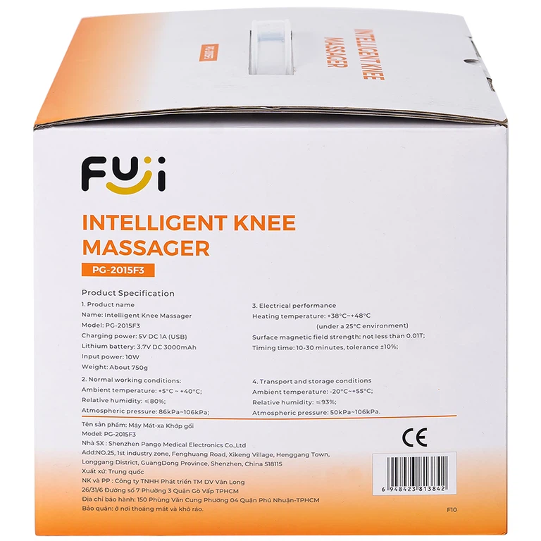 Máy mát xa đầu gối Fuji PG-2015F3 hỗ trợ cải thiện lưu thông máu và giảm bớt sự khó chịu của khớp gối