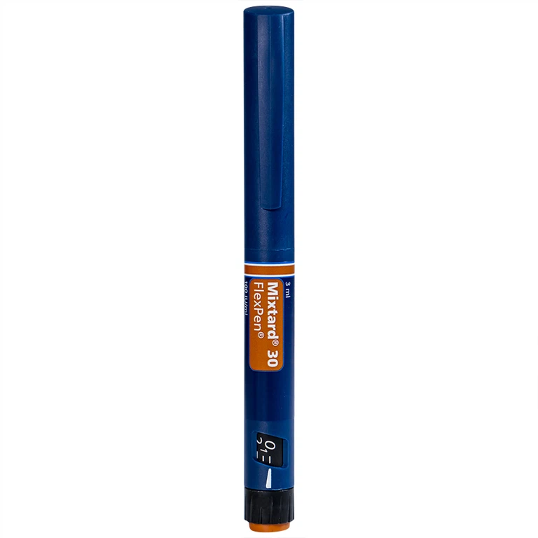 Bút tiêm Mixtard 30 Flexpen 100 IU/ml Novo Nordisk điều trị bệnh đái tháo đường (5 cây x 3ml)