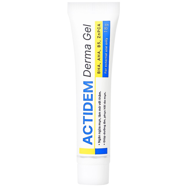 Gel Actidem Derma giúp ngăn ngừa mụn, làm mờ vết thâm (18g)