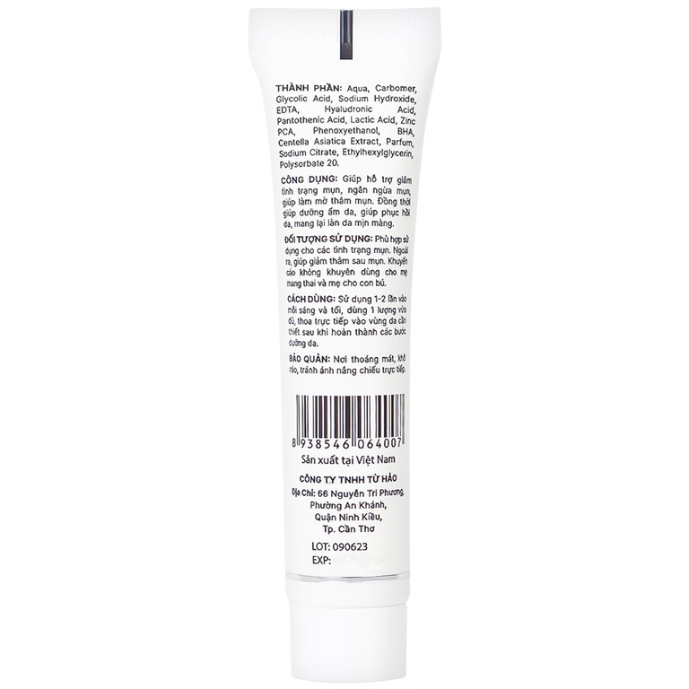 Gel Actidem Derma giúp ngăn ngừa mụn, làm mờ vết thâm (18g)