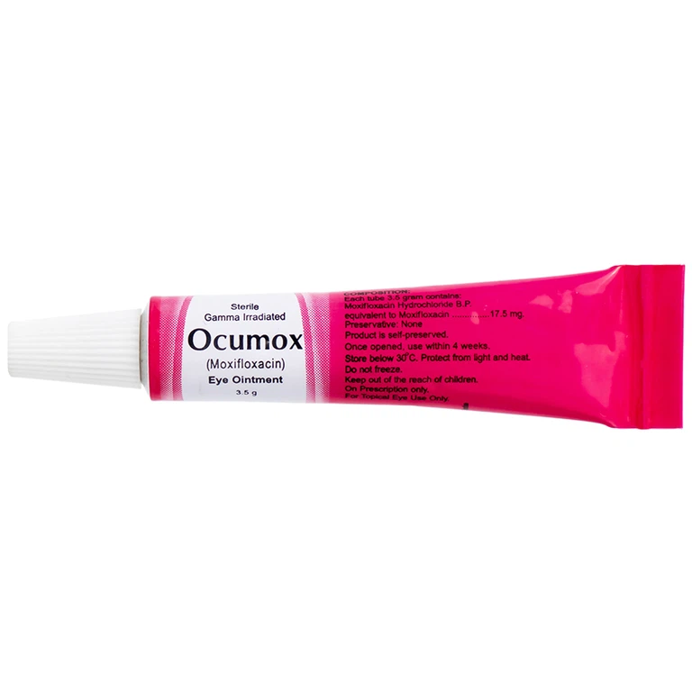 Thuốc mỡ tra mắt Ocumox Remington điều trị viêm kết mạc
