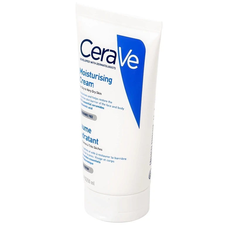 Kem dưỡng ẩm CeraVe Developed With Dermatologists Moisturising Cream dành cho da khô (50ml)