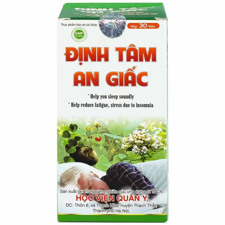 Viên uống Định Tâm An Giấc HVQY hỗ trợ an thần, ngủ ngon giấc (30 viên)