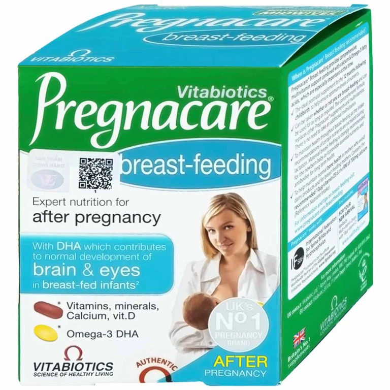 Viên uống Pregnacare Breast Feeding Vitabiotics bổ sung vitamin và khoáng chất cho phụ nữ cho con bú (6 vỉ x 14 viên)