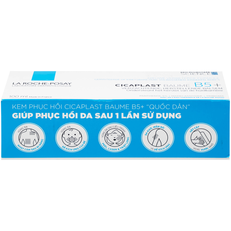 Kem dưỡng La Roche-Posay Cicaplast Baume B5+ làm dịu và phục hồi da cho trẻ em và trẻ sơ sinh (100ml)