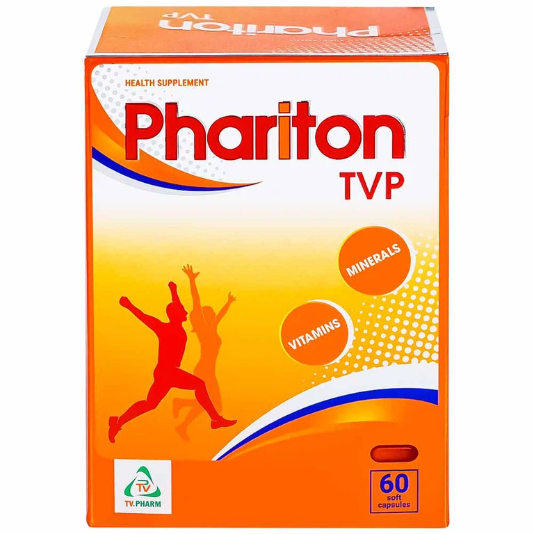Viên uống Phariton TVPharma hỗ trỡ tăng cường sức khỏe, nâng cao sức đề kháng (12 vỉ x 5 viên)