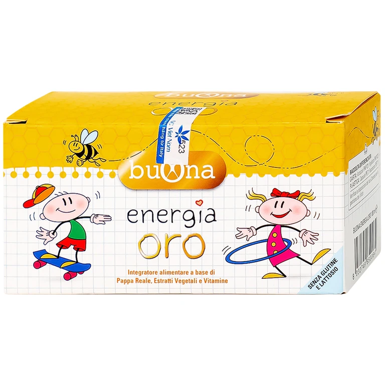 Dung dịch Bouna Energia Oro hỗ trợ bồi bổ sức khỏe, giúp tăng cường thể lực (10 lọ x 10ml)