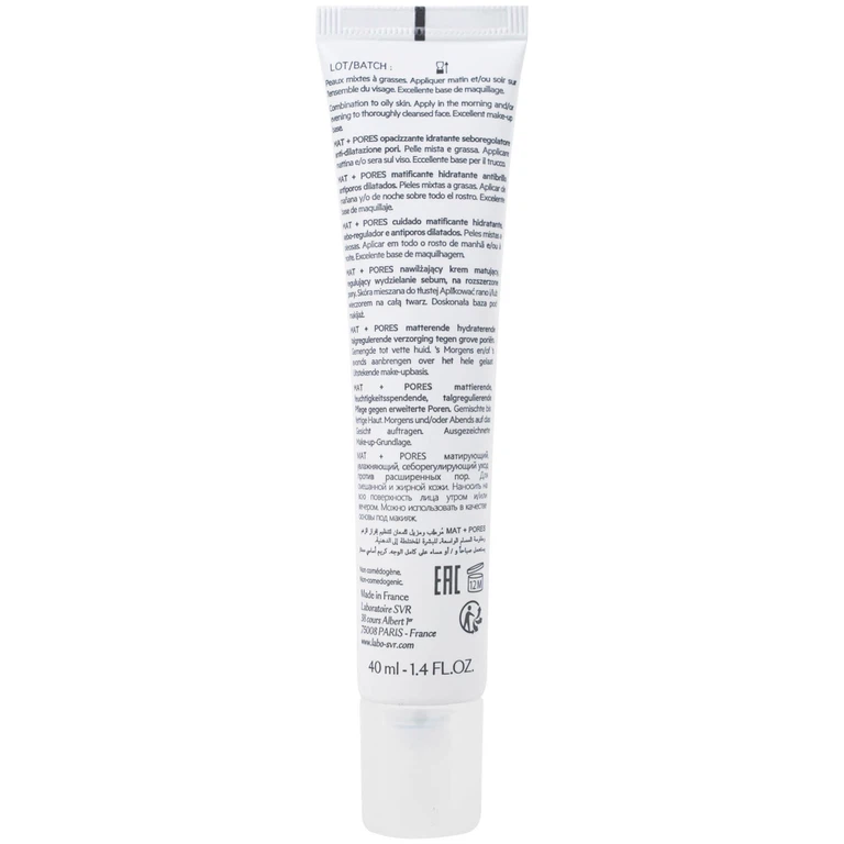 Kem SVR Sebiaclear Mat And Pores điều hòa bã nhờn, dưỡng ẩm, thu nhỏ lỗ chân lông (40ml)