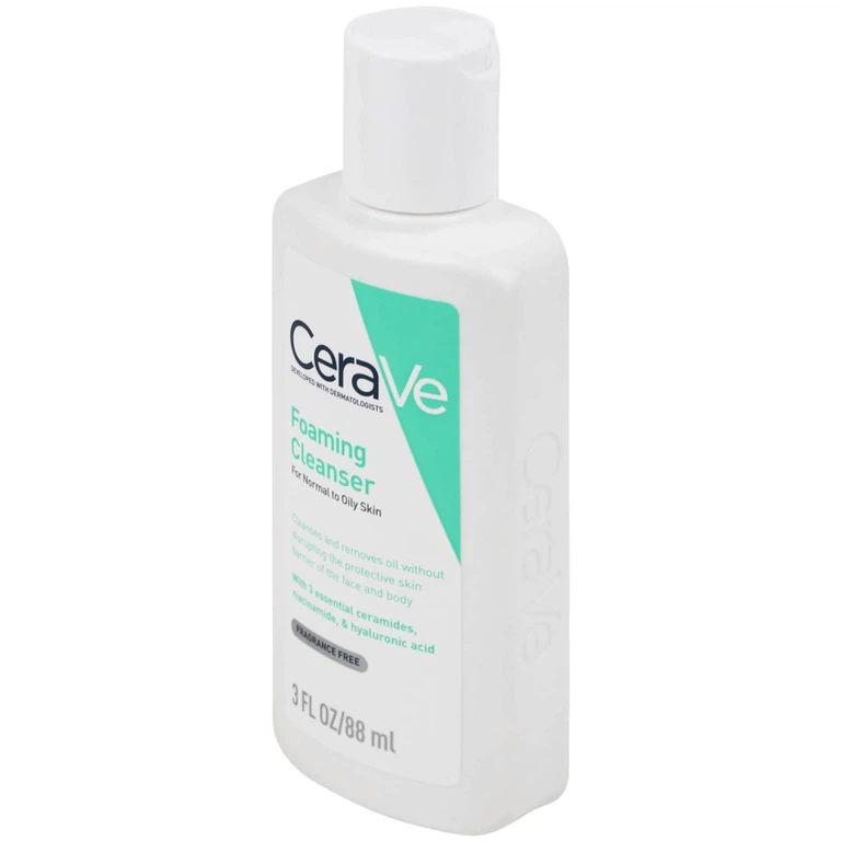 Sữa rửa mặt Cerave Foaming Cleanser làm sạch sâu dành cho da dầu (88ml)