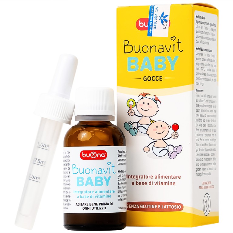 Thực phẩm bảo vệ sức khỏe Bounavit Baby bổ sung vitamin cho trẻ (20ml)