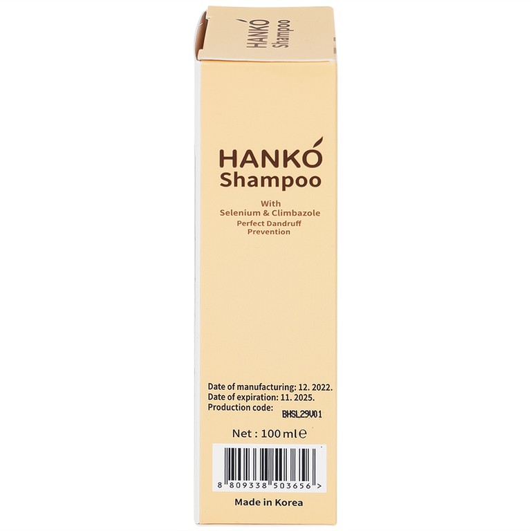 Dầu gội Hanko Shampoo giúp loại bỏ gàu, nấm, ngứa (100ml)