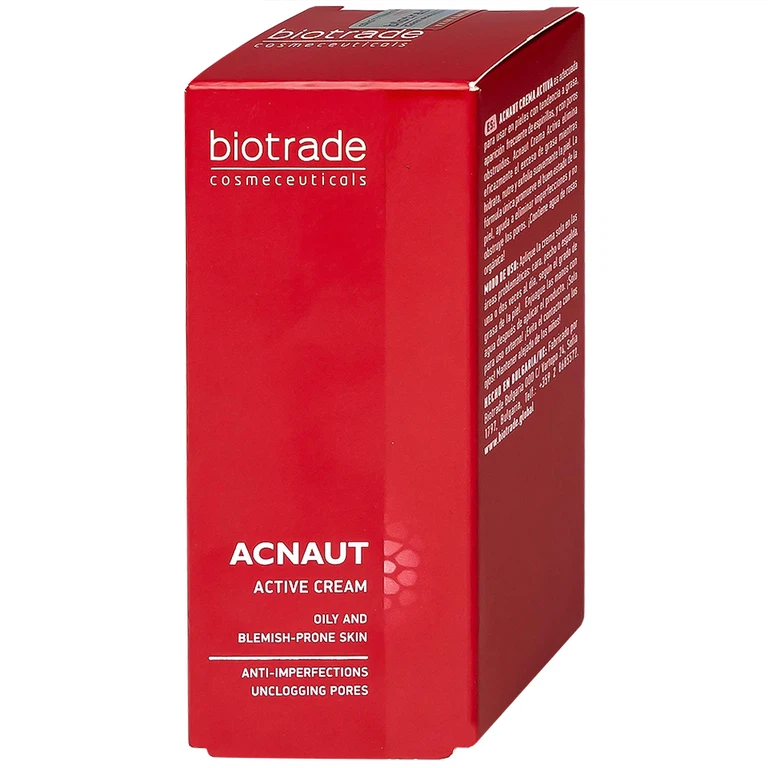Kem chấm mụn Acnaut Active Cream 15ml Biotrade giảm mụn bọc, mụn đầu đen