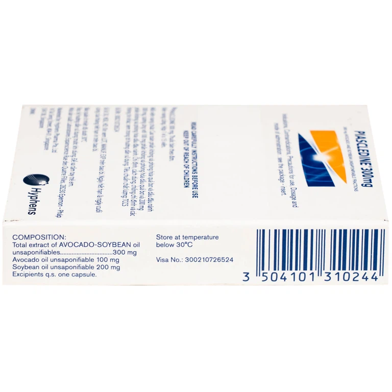 Viên nang cứng Piascledine 300 Hyphens điều trị viêm xương khớp hông và khớp gối (1 vỉ x 15 viên) 