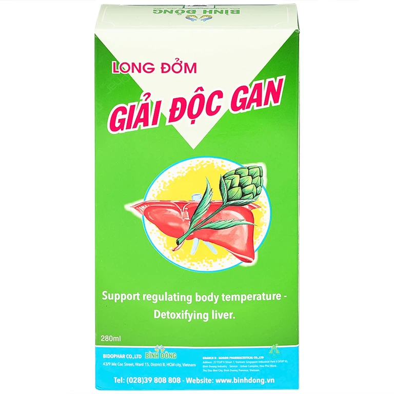 Cao lỏng Long Đởm Giải Độc Gan Bình Đông 280ml hỗ trợ thanh nhiệt, mát gan 