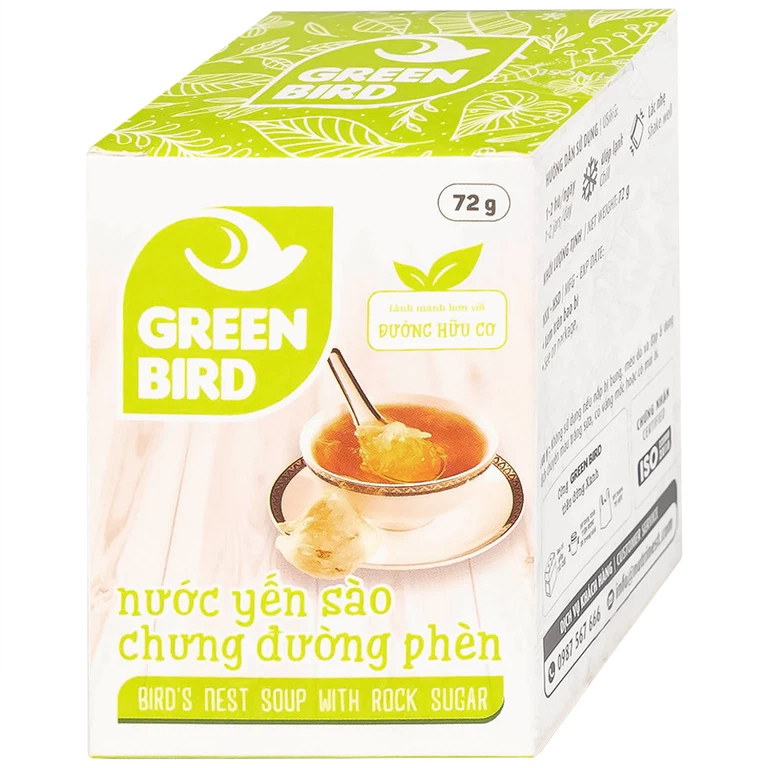 Nước Yến Sào Chưng Đường Phèn Greenbird (hũ 72g)
