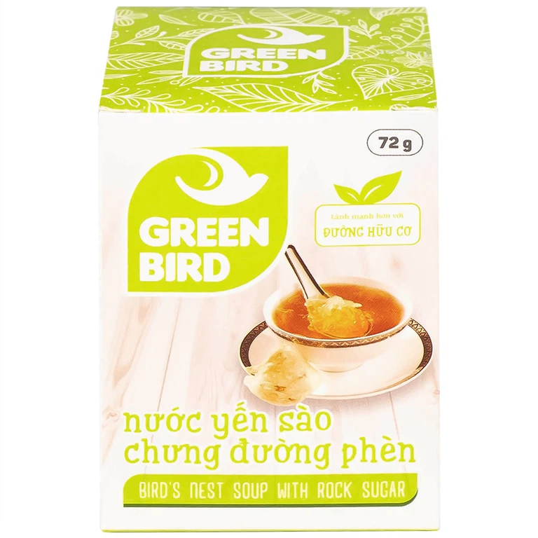 Nước Yến Sào Chưng Đường Phèn Greenbird (hũ 72g)