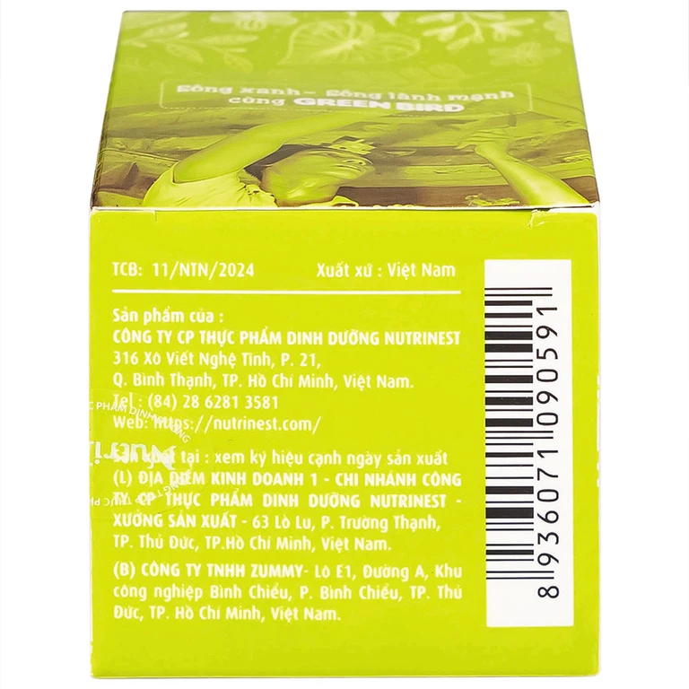 Nước Yến Sào Chưng Đường Phèn Greenbird (hũ 72g)