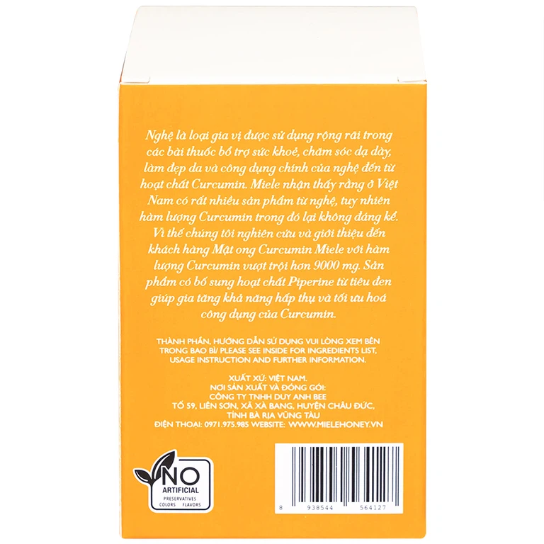 Mật Ong Curcumin Miele (250g)
