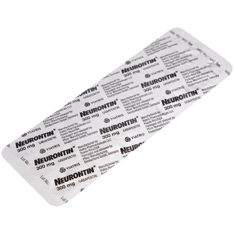 Thuốc Neurontin 300mg VIATRIS điều trị bệnh động kinh và đau dây thần kinh (1 vỉ x 10 viên)