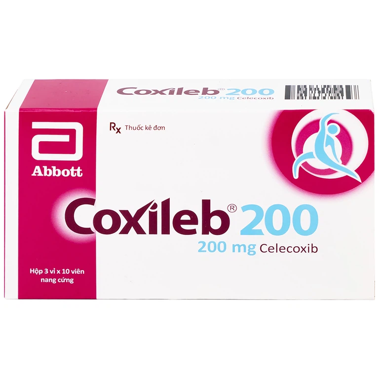 Viên nang cứng Coxileb 200 Glomed điều trị viêm khớp dạng thấp (3 vỉ x 10 viên)
