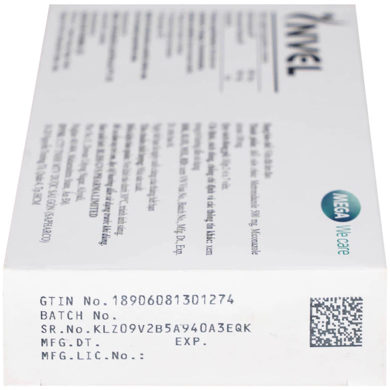 Thuốc Invel Mega Bliss GVS Pharma điều trị viêm âm đạo do nấm, vi khuẩn hoặc trichomonas (2 vỉ x 7 viên)