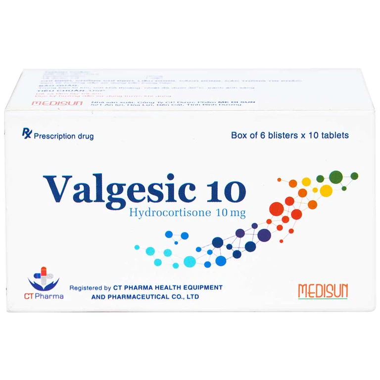Thuốc Valgesic 10 CT Pharma liệu pháp thay thế tăng sản lượng thận ở trẻ (6 vỉ x 10 viên)