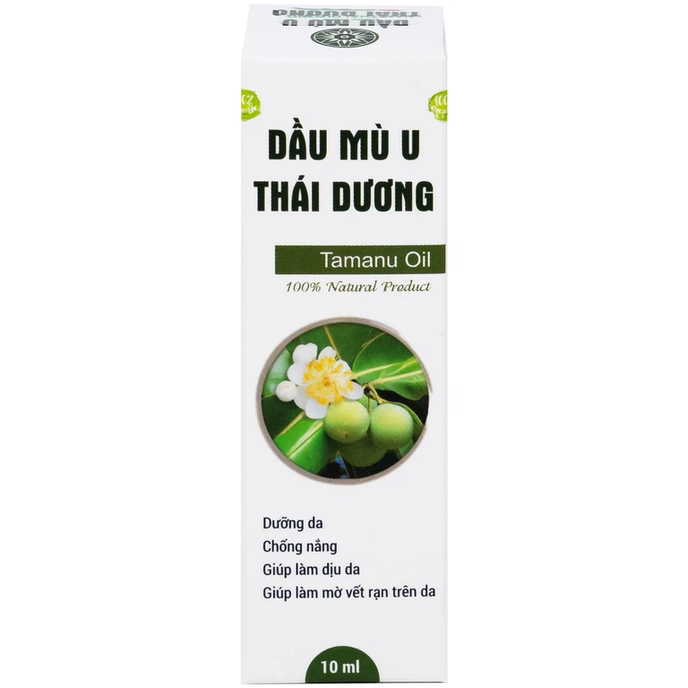 Dầu Mù U Thái Dương Đất Việt làm lành vết bỏng, hỗ trợ điều trị chàm, vảy nến, dưỡng ẩm (10ml)