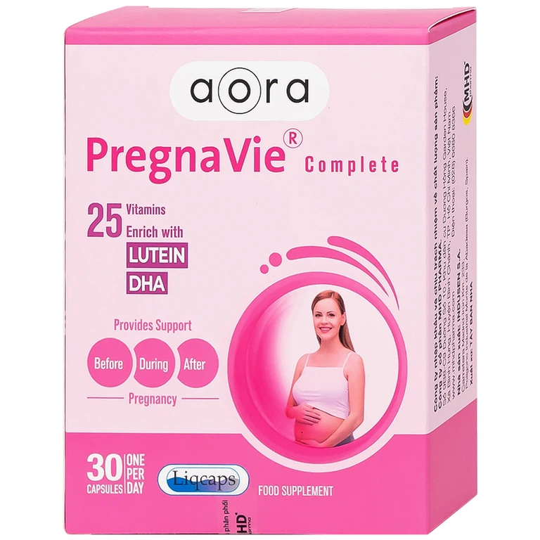 Viên uống PregnaVie Complete MHD cung cấp các vitamin và khoáng chất (3 vỉ x 10 viên)