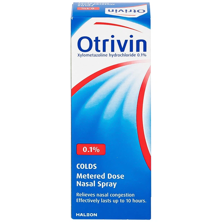 Thuốc xịt mũi Otrivin 0.1% GSK điều trị nghẹt mũi, sung huyết mũi (10ml) 