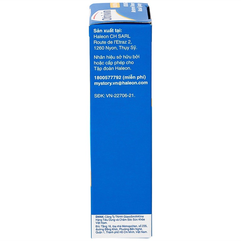 Thuốc xịt mũi Otrivin 0.05% GSK giảm triệu chứng nghẹt mũi, viêm mũi dị ứng (10ml)