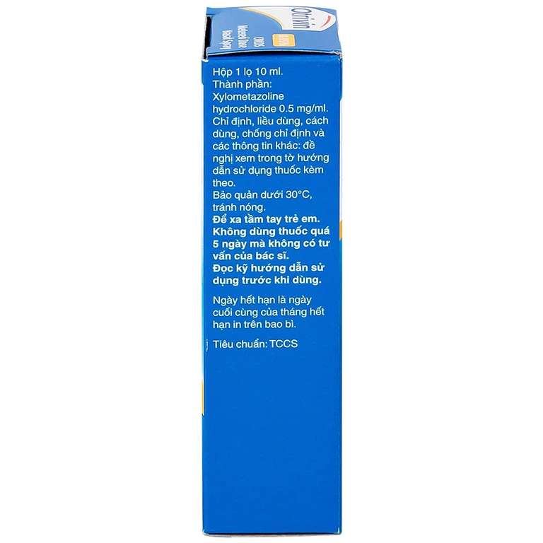 Thuốc xịt mũi Otrivin 0.05% GSK giảm triệu chứng nghẹt mũi, viêm mũi dị ứng (10ml)