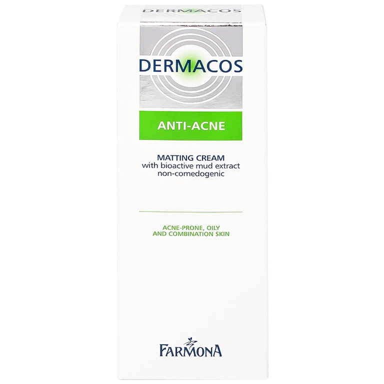 Kem Dermacos Anti-Acne Matting Cream giảm nhờn, ngăn ngừa mụn (50ml)